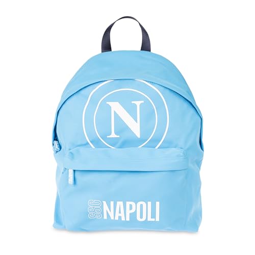 Colourbook Zaino Ufficiale Napoli 25 Litri Con Logo 3D Rilievo, Scomparto Laptop Imbottito Protettivo, Zaino Scuola Superiore Tempo Libero Palestra, Tessuto Resistente, Spallacci Ergonomici Comfort