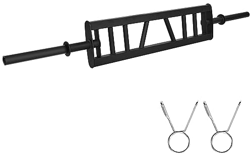 Fitvids Multi Grip Barbell &ndash; Swiss Bar, American Bar with 3 Positions for Angled Neutral Grip...