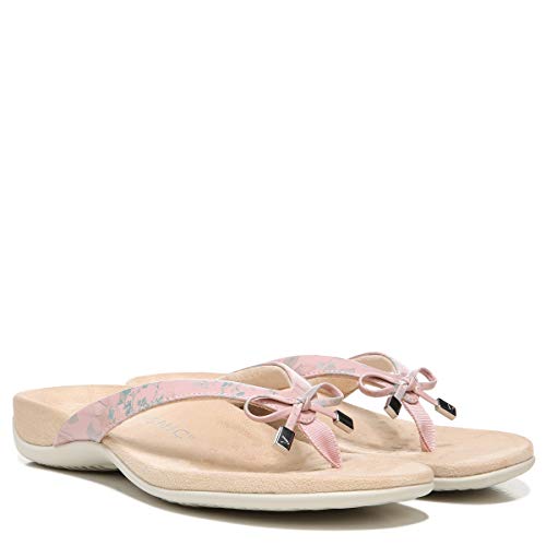 Image of Vionic Women's Rest Bella Toe Post Sandal- Supportive Ladies Orthotic Sandals that include Three Zone Comfort with Arch Support- Flip Flop for Ladies, Medium and Wide Width Size 5-12