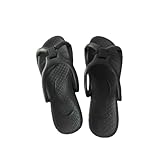 折りたたみ ビーチサンダル スリッパ メンズ レディース 携帯 サンダル コンパクト バススリッパ 痛くない 携帯 サンダル 折り畳み 草履 トイレスリッパ ビーチ プール レジャー 機内 旅行 スーツケース 出張 室内EVA 脚長25.5-26cm 黒