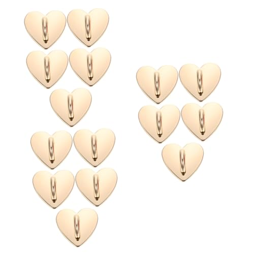 Soporte de anillo para móvil UKCOCO con base adhesiva de corazón para smartphones de 15 piezas