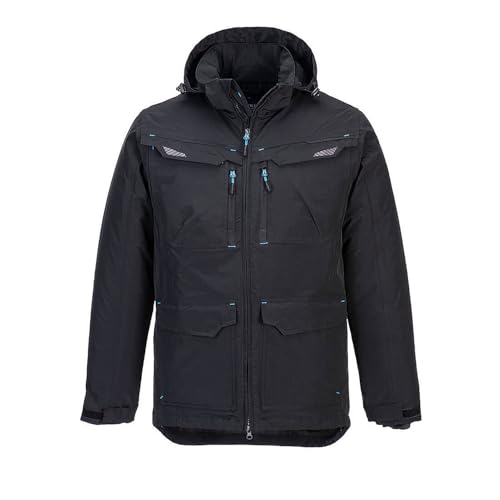 Parka WX3 Portwest Noir 3XL contre le froid et la pluie vêtement de travail robuste