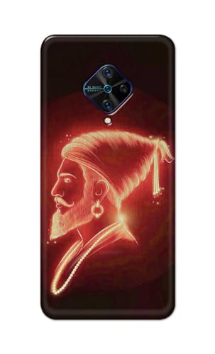 Image of PRINTFIDAA Printed Hard Back Cover Case for Vivo S1 Pro Back Cover (Chatrapati Shivaji Maharaj) -112