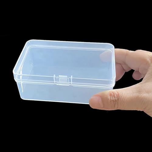 Image of 12 Pieces Clear Plastic Beads Storage Containers Box (4.13 x 2.56 x 1.58 Inch), Small Bead Organizer for Beads, Jewelry, Business Cards, Game Pieces, Crafts