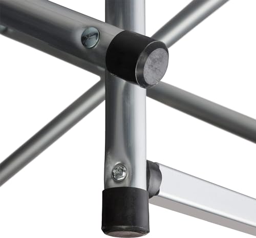 DWD Aluminum Portable Grey Fold-Up Camping Kitchen with Windscreen & 5 Enclosed Cupboards,Cook Station, BBQ, Camping, Picnic, Kitchen Mesh-Door Storage Shelves Carrying Bag 175cm W x 46cm D x 111cm H