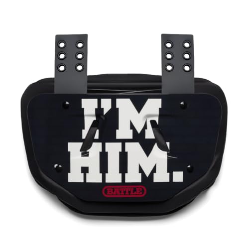 Battle Sports Novelty Football Back Plate – Hard Shell Lower Back Protector with Contoured Foam for High-Impact Protection for Youth, Kids and Adults
