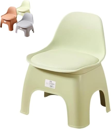 Diexgiy子供椅子 キッズチェア 子供用スツール ミニチェア 背もたれ付き ローチェア 子供椅子 子供椅子 コンパクト 踏み台 滑り止め 持ち運び 軽量 幼稚園 幼稚園 家庭用 (グレー, 32*26* 40cm) (グリーン)