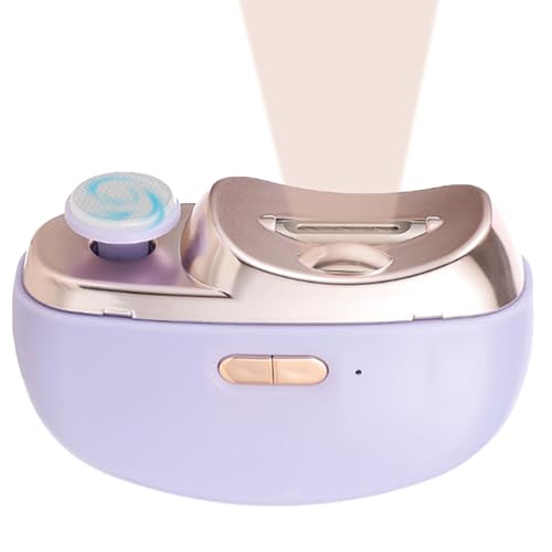 Coupe-ongles électrique 3 en 1 – Lime à ongles et polisseuse automatiques, outil de coupe sûr avec lumière, broyeur à ongles portable à 2 vitesses | Coupe-ongles rechargeable pour maison, voyage, bure
