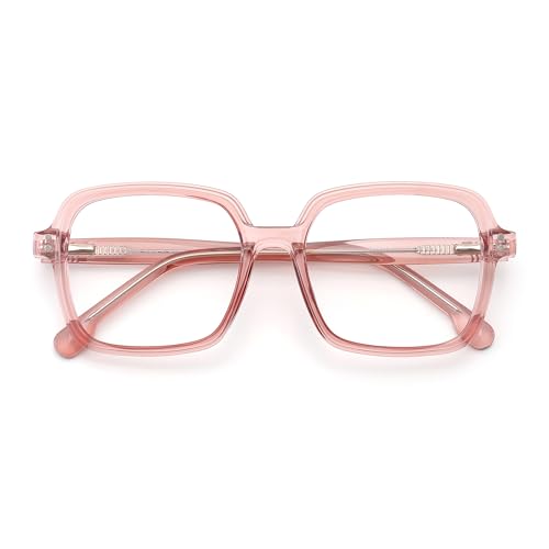 Image of Oversized Blue Light Blocking Glasses for Women and Men, Square Frame Computer Gaming Glasses Anti Glare & UV RF6215