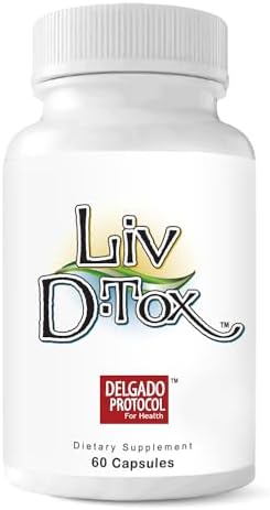Liv D-Tox – 60 Capsules – Liver Detox and Cleanse Support Health Supplement, with Turmeric Root Extract, Milk Thristle, and Asparagus
