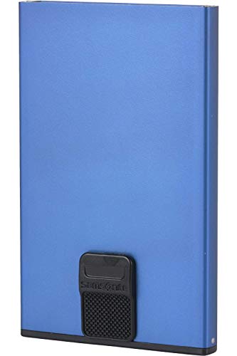 Samsonite Alu Fit SLG - Case de Carte, 10,2 cm, Bleu (Vrai Bleu)