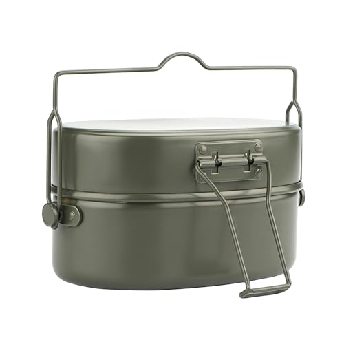 Boîte à déjeuner de camping portable isotherme double formation