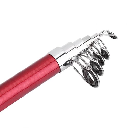 Canne à pêche télescopique portable et tige de pôle légère rétractable - 7