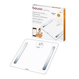 Beurer BF600B - Báscula Digítal con función bluetooth, memoria hasta para 8 usuarios, Análisis corporal completo IMC,...