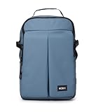 KCB Mochila Grande de Hombre Skid | Diseño Espacioso y Práctico | Bolsillos Multiusos | Compartimento para Portátil y Tablet | Asas Ajustables | 100% Vegano | Color Agua