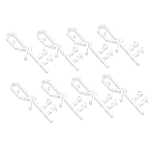 SOLUSTRE 8Pcs Valance Clips Wear Resistant Curtain Clamps for Blinds Secure Grip for Vertical Blinds Lightweight and Portable for Home and Office Use