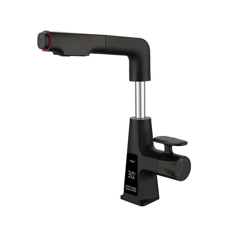 Robinet d'évier extractible et ascenseur avec affichage LED
