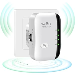 WiFi Extender,2024 Upgrade COOPOY Generation WiFi Booster,Covers Up to 3000 Sq.ft and 35 Devices,Internet Booster with Ethernet Port,WiFi Range Extender,Alexa Compatible (White)