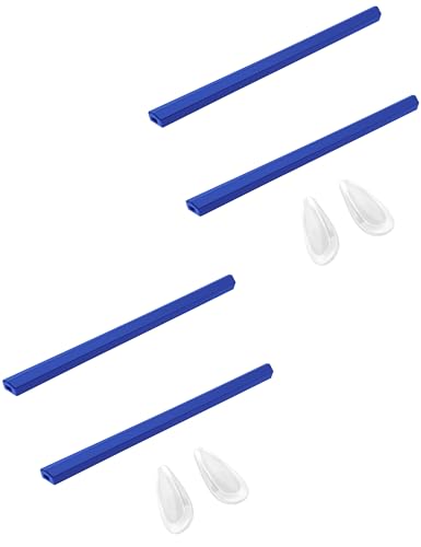 Kit pour lunettes Oakley Conductor 6 qui glissent plaquettes et manchons bleus