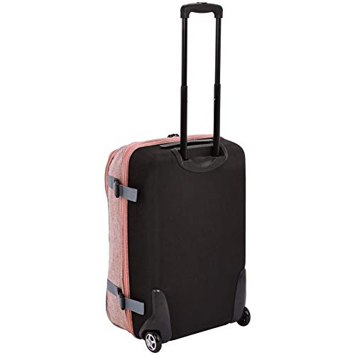Amazon Basics Rolling Travel Duffel Bag Luggage with Wheels, Medium, Salmon