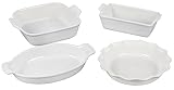 Le Creuset Stoneware 4 PC Heritage Bakeware Set, White
