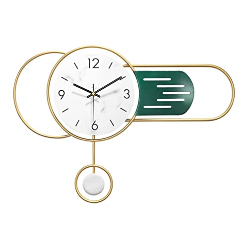 ZYHSIJOBAS Reloj de pared, reloj de pared chino para el hogar, reloj de pared para dormitorio, sala de estar, pasillo, decoración, sin tictac, reloj flotante para aula, oficina, reloj de pared digital