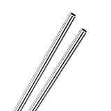 M METERXITY 2er-Pack 250mm 304 Edelstahlrohr, 6mm Außendurchmesser 0,6mm Wandstärke Nahtloses Edelstahlrohr für Bau/Maschinenbau/DIY-Basteln, Metallgerades Rohr [0,24x0,02x10IN]