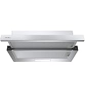 Hermitlux Cappa Aspirante 60 cm, Cappa da incasso 360m³/h, Luci LED, Evacuazione esterna/ricircol...