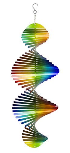 Vp Home Rainbow Helix Kinetic Wind Spinner For Yard And Garden Wind Spinner Outdoor Metal Large Hanging Rainbow Decor 3D Garden Art Wind Sculpture Spinners Kinetic Art Garden Spinner #TOP20