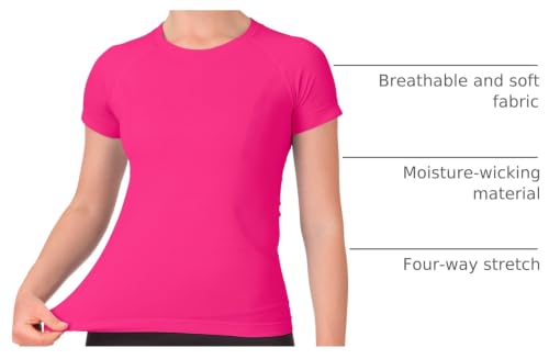 Image of MathCat Seamless Short Sleeve Workout Tops for Women