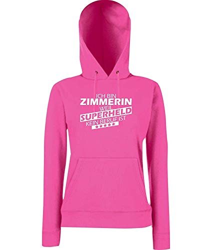 Sweat à capuche Zimmerin femme fini les vêtements de travail ternes fuchsia M