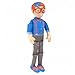 Blippi Bendable Plush Doll, 16” Tall Featuring SFX - Squeeze The Belly to Hear Classic catchphrases - Fun, Educational Toys for Babies, Toddlers, and Young Kids