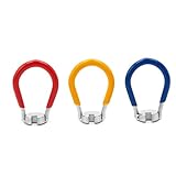 Jorzer Bike Spoke Wrench Bike Wheel Spokes Key Repair Kit Spanner Steel Wire Adjusting Tools Colorful 3PCS,Sports