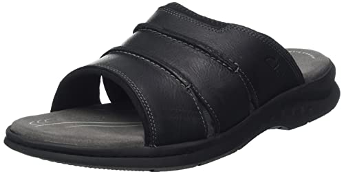 Clarks Walkford Easy, Sandalia Hombre, Negro, 41 EU