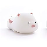  Zehntausend Feuer niedlichen Schwein schlafen bunte Kieselgel kleine Nachtlicht Druckentlastung Spielzeug klatschen Licht 0,5 W rosa