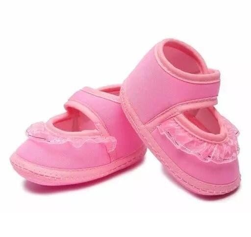 Image of Suman Trader Infant Baby Booties | Cute Cotton Shoes with EVA Anti Slip Sole for Newborn Girls