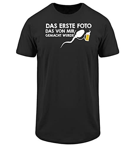 Biertrinker Homme Long Tee Noir T-shirt Long Manche Longue S