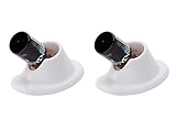 Yueton Blovess White and Pink Soft Rubber Nail Polish Bottle Holder Nail Art Manicure Tools by Blovess