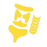 Transparente Aufkleber gegen Falten auf der Stirn, 11 Stück, wiederverwendbar, für die Anwendung bei Tag und Nacht, Anti Falten Stirnpflaster aus Silikon