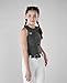 EvoShield Girl's Racerback Chest Guard Sleeveless Shirt - Grey, Youth Medium