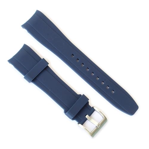 Image of WAMD Curved End Silicone Rubber Watch Straps - 18mm, 19mm, 20mm, 21mm, and 22mm Watch Straps for Watches.