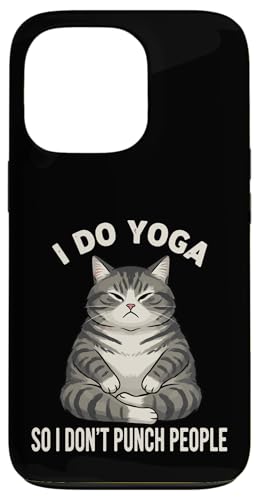 Wild Yoga Cat Kitty Relax �X�}�z�P�[�X iPhone 13 Pro �p