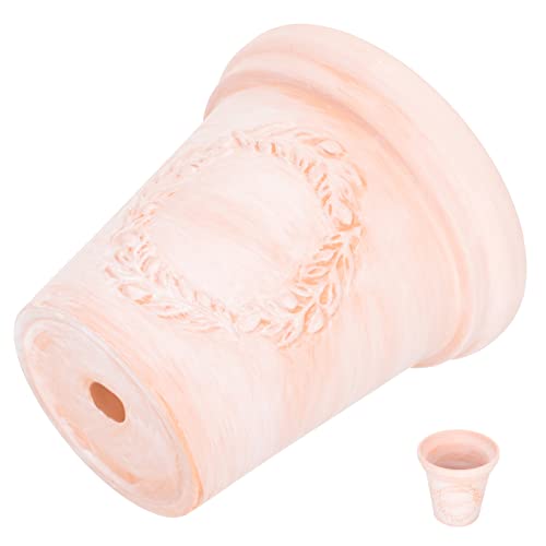 Milisten Cuenca De Terracota Maceta De Barro Jardinera De Mesa Planta De Calathea En Maceta De Terracota Mini Maceta Bonsai Macetas Pequeñas Macetas De Bonsais Oficina Arcilla Florero