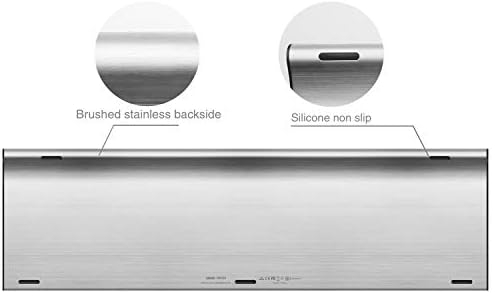 Arteck 2.4G Wireless Keyboard Stainless Steel Ultra Slim UK Layout Keyboard with Numeric Keypad for Computer/Desktop/PC/Laptop/Surface/Smart TV and Windows 10/8/ 7 Built in Rechargeable Battery