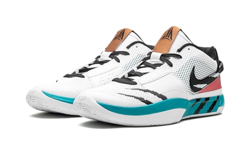 Ja 1 "Scratch Basketball Shoes (FV5957-100, White/Turbo Green/University Red/Black) Size 8.52