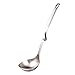 BESTONZON Chef Kitchen Tools duża chochla do zupy, patelnie kuchenne, łyżka do serwowania gorących zup, sosów, stal nierdzewna, duża łyżka do zupy urządzenie do serwowania