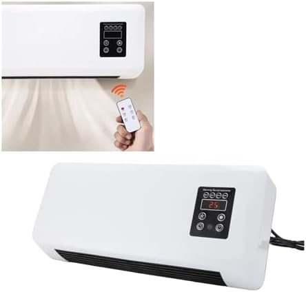 Wall Mounted Air Conditioner, Low Noise Space Saving Heater for Bathroom(110V US Plug) - 3