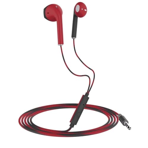Wired 3.5mm Bass Earbuds - Stereo Earphones with Microphone...