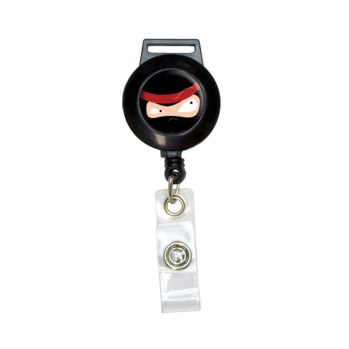 Ninja Face - Head Lanyard Retractable Reel Badge ID Card Holder
