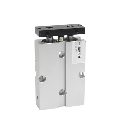 Vérin pneumatique TN16X75S double tige pour montage de lignes d'assemblage